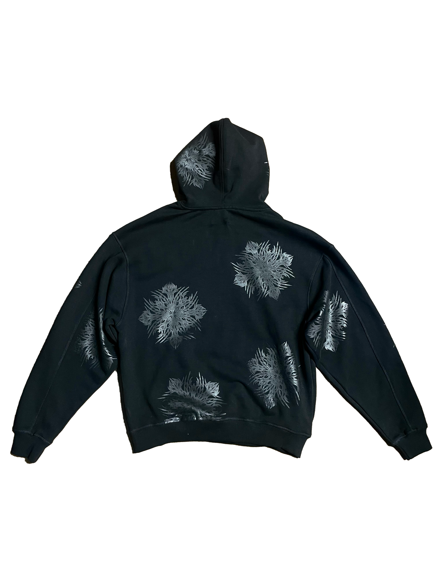 heavy c1 hoodie in black