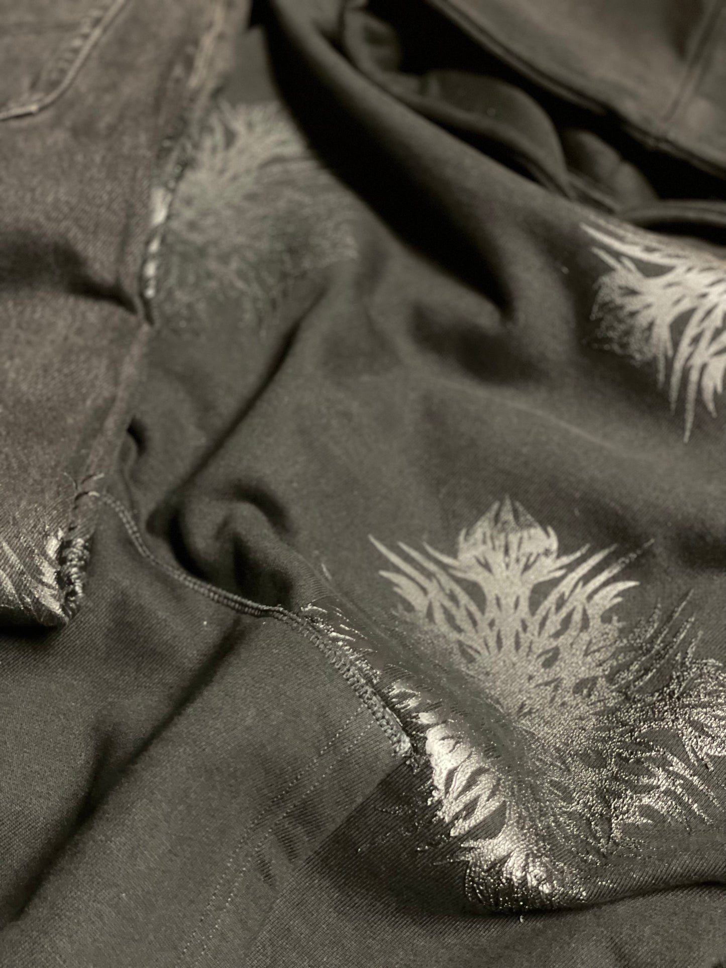 heavy c1 hoodie in black